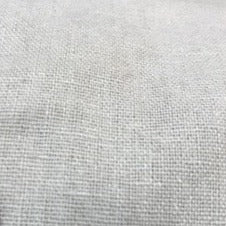 Linen Mix - Oatmeal with Embroidered Edging