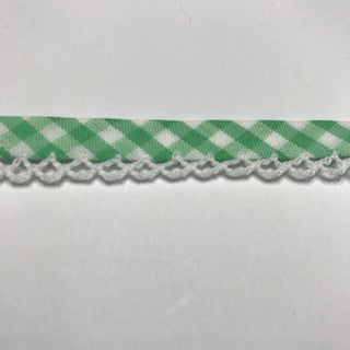 Bias Binding - Picot Edge Patterned- 15mm Polycotton