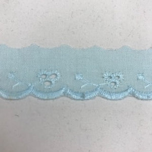 Broiderie Anglaise - Flat - Blue