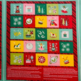 The Nutcracker by Stuart Hillard Advent Calendar - 100% Cotton