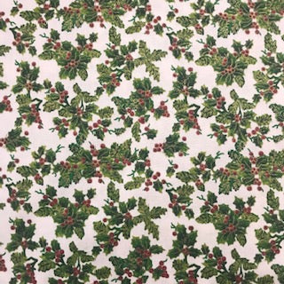 Traditional Holly - 100% Cotton