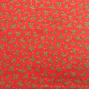 Red Holly - 100% Cotton