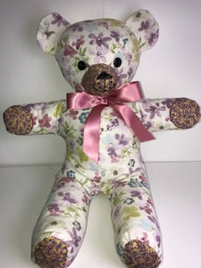 Teddy - Handmade - Pink Floral
