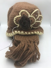 Load image into Gallery viewer, Crocheted Hat &amp; Knitted Scarf Set