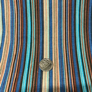 Linen Mix - Colourful Stripe