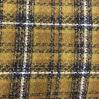 Wool Mix - Austin Check - Mustard