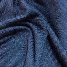 Cotton T-Shirt Jersey Fabric - Navy Blue - Bargain Price