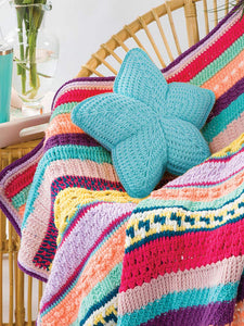 Annie's Crochet - Tunisian Sampler  - Blanket & Pillow