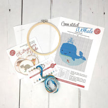 Load image into Gallery viewer, The Crafty Kit Company Cross Stitch - Whale