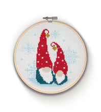 Load image into Gallery viewer, The Crafty Kit Company Cross Stitch - Nordic Gnomes
