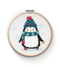 Load image into Gallery viewer, The Crafty Kit Company Cross Stitch - Penguin
