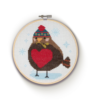 The Crafty Kit Company Cross Stitch - Robin