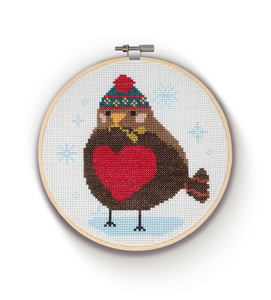 The Crafty Kit Company Cross Stitch - Robin